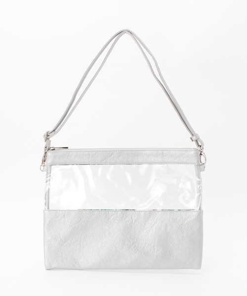 Ozoc オゾック の 2wayクリアクラッチバッグ クラッチバッグ