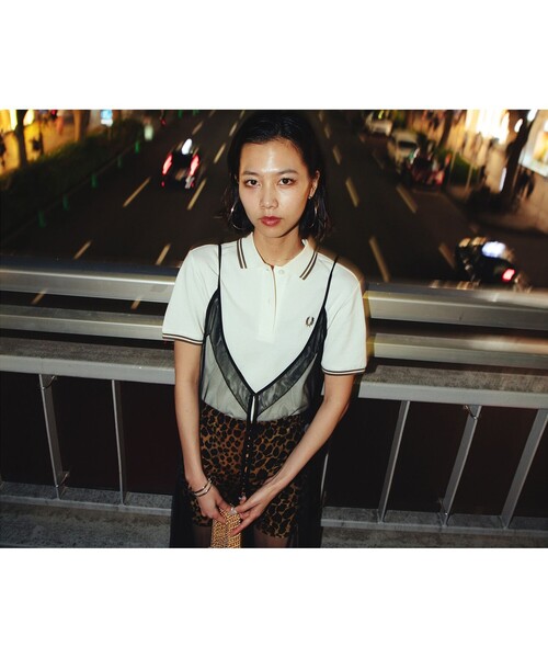 Ray BEAMS(レイビームス)の「FRED PERRY × Ray BEAMS / 別注 ポロシャツ G3600(ポロシャツ・レディース・アイボリー/ボルドー・8/10)」の6枚目の写真