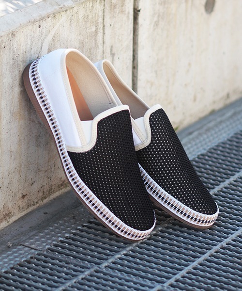 Dedes（デデス）の「Dedes / バイカラーメッシュスリッポンシューズ（5167）_mns（スリッポン・メンズ・ホワイト/ブラック×ホワイト/カーキ/ネイビー/ブルー系その他/レッド・42/44/41/40/43/37/38/39/36）」の2枚目の写真