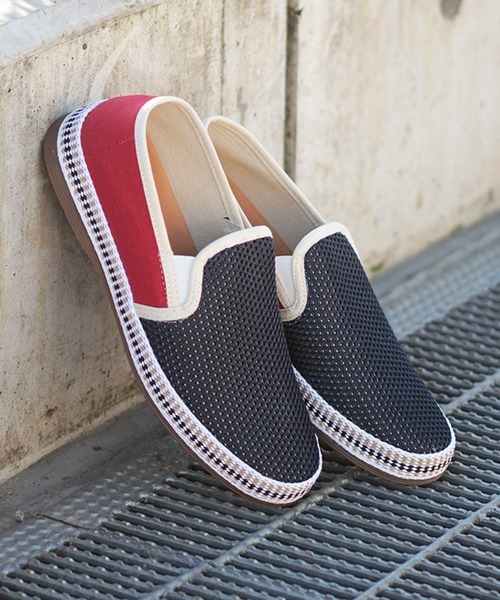 Dedes（デデス）の「Dedes / バイカラーメッシュスリッポンシューズ（5167）_mns（スリッポン・メンズ・ホワイト/ブラック×ホワイト/カーキ/ネイビー/ブルー系その他/レッド・42/44/41/40/43/37/38/39/36）」の4枚目の写真