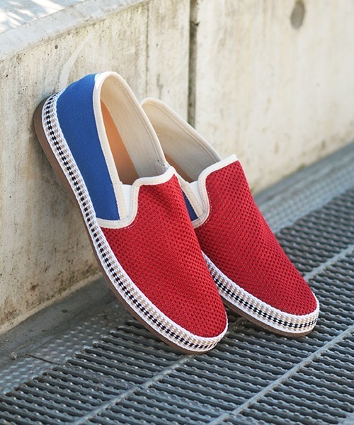 Dedes（デデス）の「Dedes / バイカラーメッシュスリッポンシューズ（5167）_mns（スリッポン・メンズ・ホワイト/ブラック×ホワイト/カーキ/ネイビー/ブルー系その他/レッド・42/44/41/40/43/37/38/39/36）」の6枚目の写真