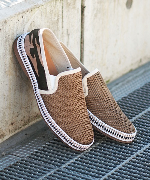 Dedes（デデス）の「Dedes / バイカラーメッシュスリッポンシューズ（5167）_mns（スリッポン・メンズ・ホワイト/ブラック×ホワイト/カーキ/ネイビー/ブルー系その他/レッド・42/44/41/40/43/37/38/39/36）」の3枚目の写真