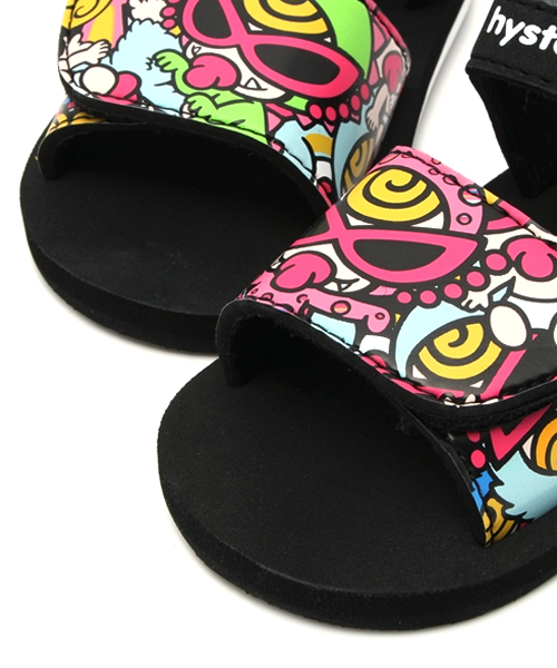 HYSTERIC MINI（ヒステリックミニ）の「Hungry meet the Monsters ベルクロサンダル（サンダル・キッズ・ブラック/ブルー/ピンク・13/16/15 /14）」の9枚目の写真