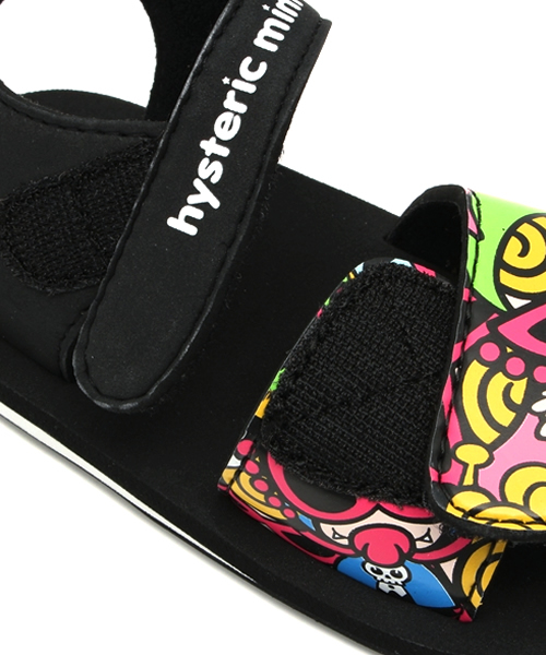HYSTERIC MINI（ヒステリックミニ）の「Hungry meet the Monsters ベルクロサンダル（サンダル・キッズ・ブラック/ブルー/ピンク・13/16/15 /14）」の8枚目の写真