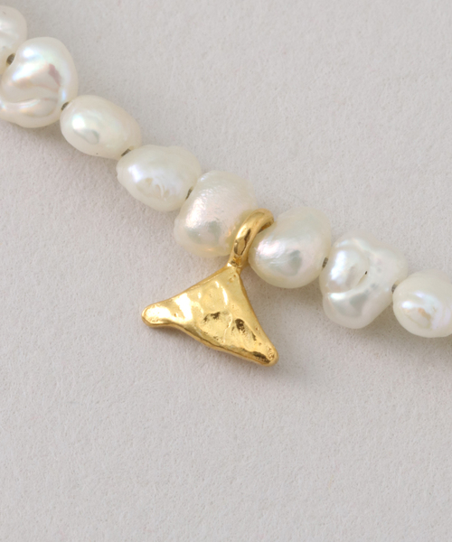 PREEK/プリーク】KESHI PEARL PLATE NECLACE チョーカー（ネックレス