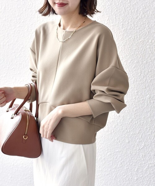 セール】*〈手洗い可能〉ジョーゼット バックギャザー ドルマン