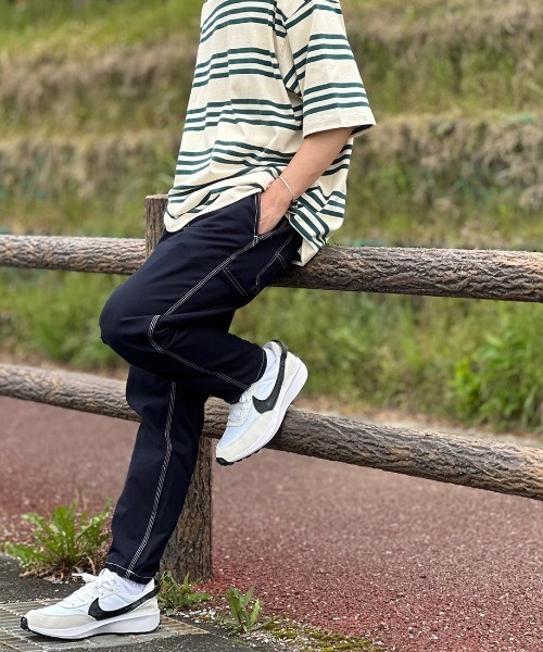 SMITH'S（スミス）の「【FINEBOYS 9月号掲載】[SMITH´S/スミス] 別注 配色ステッチ イージーペインターパンツ（その他パンツ・レディース・ベージュ/グレー/パープル/アイボリー/ネイビー・L/M/S）」の5枚目の写真