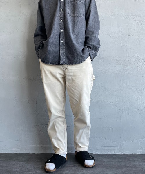 SMITH'S（スミス）の「【FINEBOYS 9月号掲載】[SMITH´S/スミス] 別注 配色ステッチ イージーペインターパンツ（その他パンツ・レディース・ベージュ/グレー/パープル/アイボリー/ネイビー・L/M/S）」の8枚目の写真