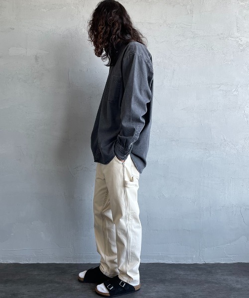 SMITH'S（スミス）の「【FINEBOYS 9月号掲載】[SMITH´S/スミス] 別注 配色ステッチ イージーペインターパンツ（その他パンツ・レディース・ベージュ/グレー/パープル/アイボリー/ネイビー・L/M/S）」の17枚目の写真