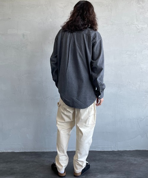 SMITH'S（スミス）の「【FINEBOYS 9月号掲載】[SMITH´S/スミス] 別注 配色ステッチ イージーペインターパンツ（その他パンツ・レディース・ベージュ/グレー/パープル/アイボリー/ネイビー・L/M/S）」の9枚目の写真