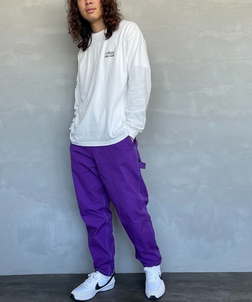 SMITH'S（スミス）の「【FINEBOYS 9月号掲載】[SMITH´S/スミス] 別注 配色ステッチ イージーペインターパンツ（その他パンツ・レディース・ベージュ/グレー/パープル/アイボリー/ネイビー・L/M/S）」の16枚目の写真