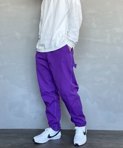 SMITH'S（スミス）の「【FINEBOYS 9月号掲載】[SMITH´S/スミス] 別注 配色ステッチ イージーペインターパンツ（その他パンツ・レディース・ベージュ/グレー/パープル/アイボリー/ネイビー・L/M/S）」の21枚目の写真