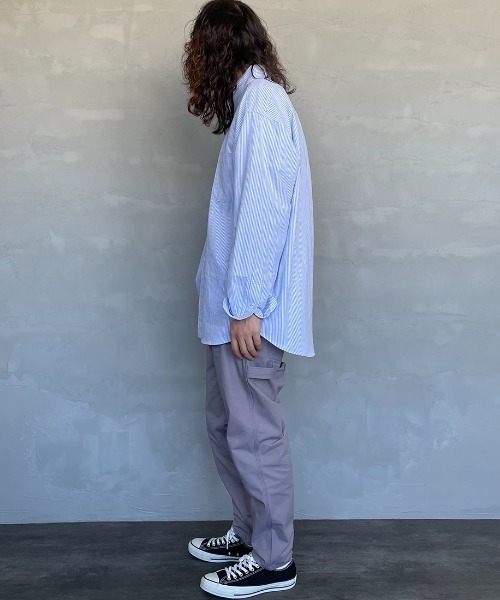 SMITH'S（スミス）の「【FINEBOYS 9月号掲載】[SMITH´S/スミス] 別注 配色ステッチ イージーペインターパンツ（その他パンツ・レディース・ベージュ/グレー/パープル/アイボリー/ネイビー・L/M/S）」の10枚目の写真