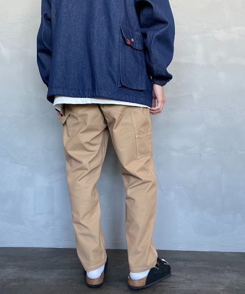 SMITH'S（スミス）の「【FINEBOYS 9月号掲載】[SMITH´S/スミス] 別注 配色ステッチ イージーペインターパンツ（その他パンツ・レディース・ベージュ/グレー/パープル/アイボリー/ネイビー・L/M/S）」の19枚目の写真