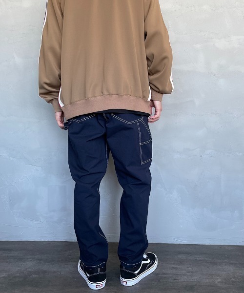SMITH'S（スミス）の「【FINEBOYS 9月号掲載】[SMITH´S/スミス] 別注 配色ステッチ イージーペインターパンツ（その他パンツ・レディース・ベージュ/グレー/パープル/アイボリー/ネイビー・L/M/S）」の12枚目の写真