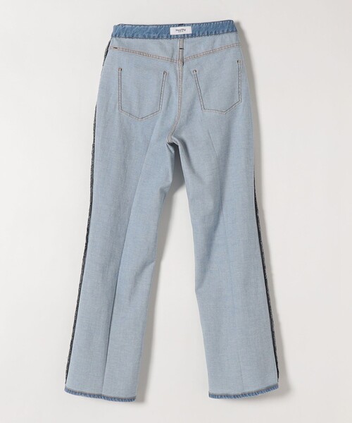SHIPS any（シップス エニィ）の「Healthy DENIM:〈洗濯機可能〉Lotus フレア デニム パンツ 2（その他パンツ・レディース・ライトブルー・SMALL/MEDIUM/LARGE）」の4枚目の写真