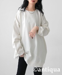 切替バスク生地ロンＴ