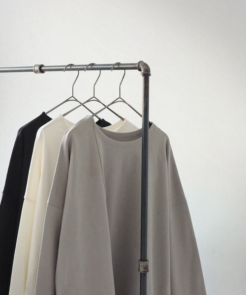 antiqua(アンティカ)の「切替バスク生地ロンT(Tシャツ/カットソー・レディース・ブラック/オフホワイト/グレー・FREE)」の20枚目の写真