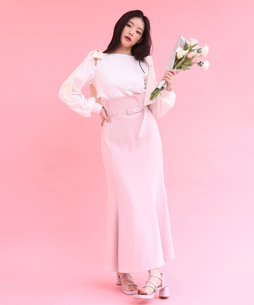 新品❤️CPG スリット入りグリーンスカート 新品❤️CPG スリット入りグリーンスカート