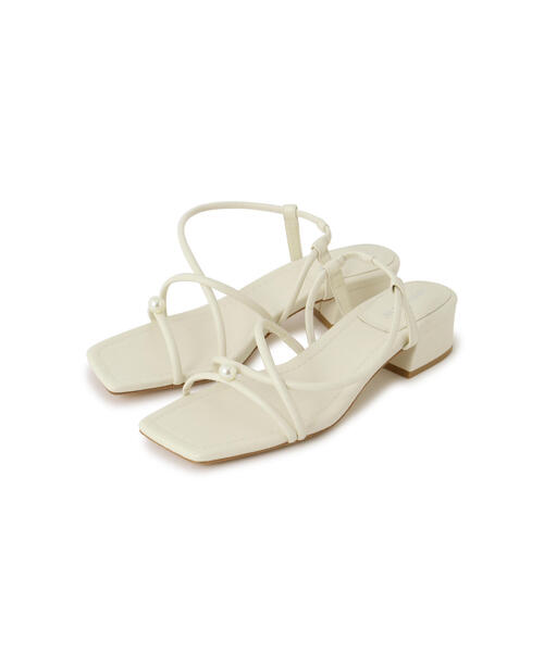 JILL STUART(ジルスチュアート)の「◆ドロップパールミュール(サンダル・レディース・ホワイト/ブラック・23.5cm/24.0cm/23.0cm)」の6枚目の写真