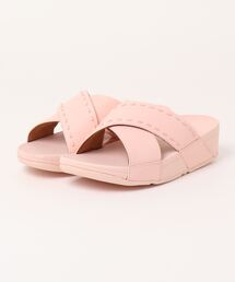 【fitflop】フィットフロップ LULU RUBBER-STUD LEATHER CROSS SLIDES