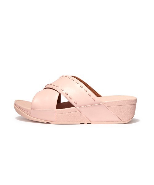 fitflop（フィットフロップ）の「【fitflop】フィットフロップ LULU RUBBER-STUD LEATHER CROSS SLIDES（サンダル・レディース・ピンク/ブラック/ライトブルー・US6/US7/US8/US5）」の6枚目の写真