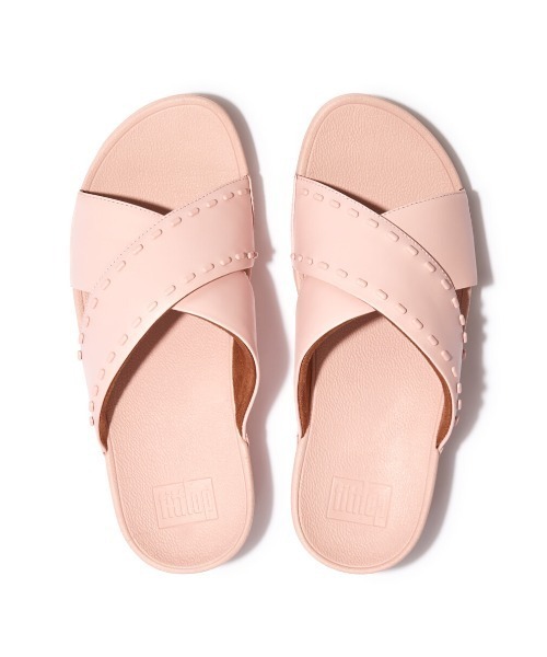 fitflop（フィットフロップ）の「【fitflop】フィットフロップ LULU RUBBER-STUD LEATHER CROSS SLIDES（サンダル・レディース・ピンク/ブラック/ライトブルー・US6/US7/US8/US5）」の9枚目の写真