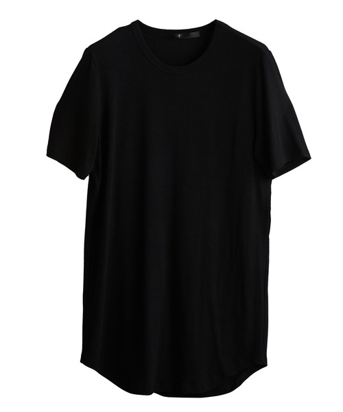 NO ID.（ノーアイディ）の「【NO ID.】Rib Round Crew-Neck T-Shirt / テレコ ラウンド クルーネック Tシャツ（Tシャツ/カットソー・メンズ・ホワイト/ブラック/グレー・1/2）」の12枚目の写真