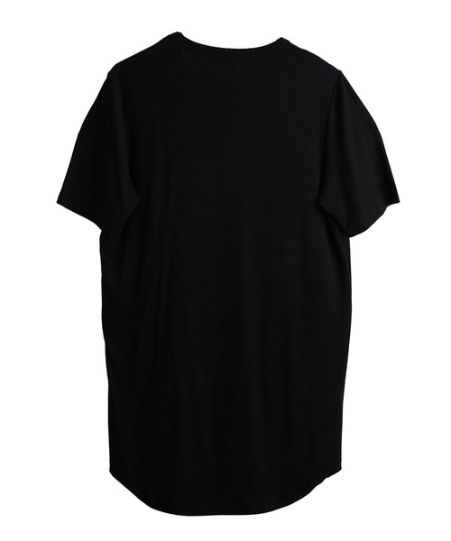 NO ID.（ノーアイディ）の「【NO ID.】Rib Round Crew-Neck T-Shirt / テレコ ラウンド クルーネック Tシャツ（Tシャツ/カットソー・メンズ・ホワイト/ブラック/グレー・1/2）」の8枚目の写真