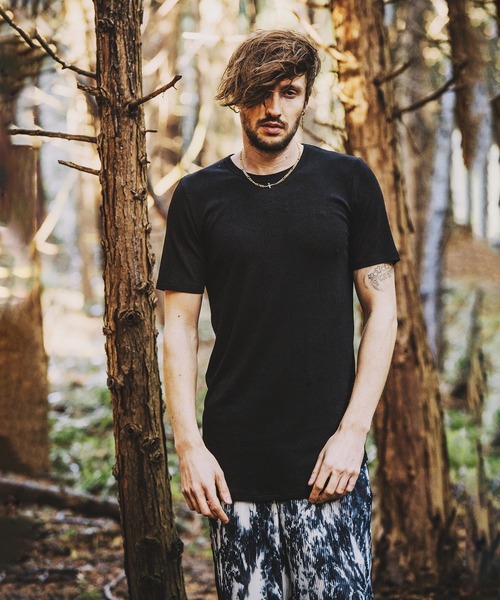 NO ID.（ノーアイディ）の「【NO ID.】Rib Round Crew-Neck T-Shirt / テレコ ラウンド クルーネック Tシャツ（Tシャツ/カットソー・メンズ・ホワイト/ブラック/グレー・1/2）」の18枚目の写真