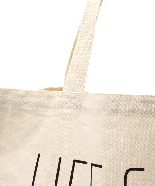 WEGO（ウィゴー）の「WEGO/メッセージプリントトートバッグ（トートバッグ・メンズ・ホワイト・FREE）」の5枚目の写真