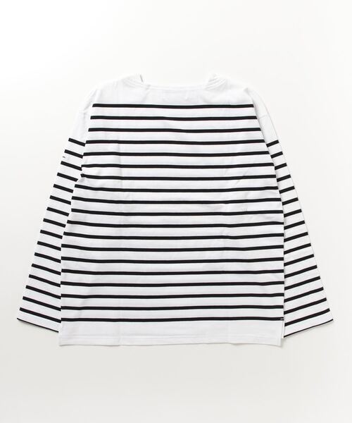 MONT KEMMEL（モンケメル）の「【 MONTKEMMEL / モンケメル 】ボーダーバスクシャツ BASQUE SHIRTS ロンTシャツ（Tシャツ/カットソー・レディース・ブラック/オレンジ/ブルー/ターコイズブルー/ホワイト/グリーン・36）」の7枚目の写真