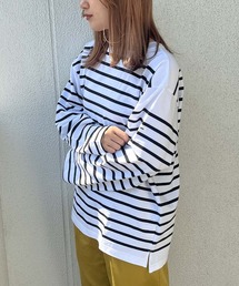 【 MONTKEMMEL / モンケメル 】ボーダーバスクシャツ BASQUE SHIRTS ロンTシャツ