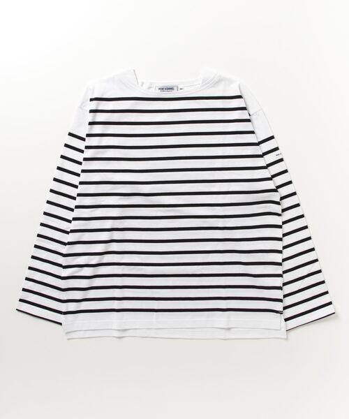 MONT KEMMEL（モンケメル）の「【 MONTKEMMEL / モンケメル 】ボーダーバスクシャツ BASQUE SHIRTS ロンTシャツ（Tシャツ/カットソー・レディース・ブラック/オレンジ/ブルー/ターコイズブルー/ホワイト/グリーン・36）」の12枚目の写真