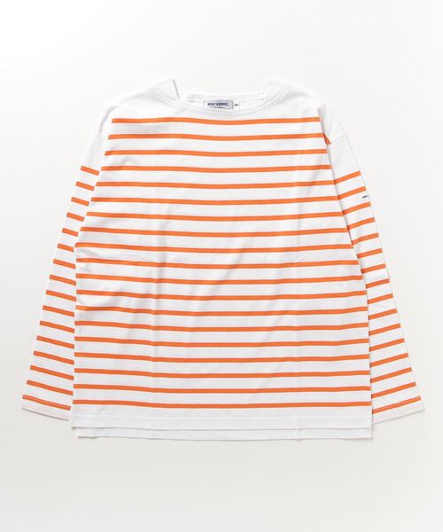 MONT KEMMEL（モンケメル）の「【 MONTKEMMEL / モンケメル 】ボーダーバスクシャツ BASQUE SHIRTS ロンTシャツ（Tシャツ/カットソー・レディース・ブラック/オレンジ/ブルー/ターコイズブルー/ホワイト/グリーン・36）」の11枚目の写真