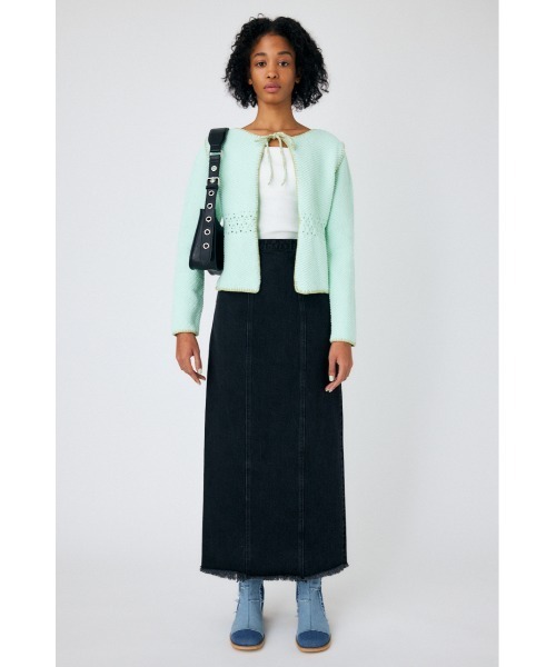 MOUSSY（マウジー）の「CROCHET KNIT ジャケット（その他アウター・レディース・ネイビー/アイボリー/ライトブルー・FREE）」の17枚目の写真