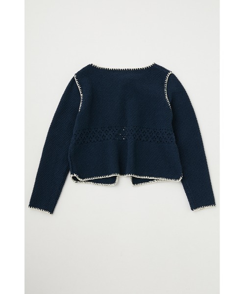 MOUSSY（マウジー）の「CROCHET KNIT ジャケット（その他アウター・レディース・ネイビー/アイボリー/ライトブルー・FREE）」の19枚目の写真