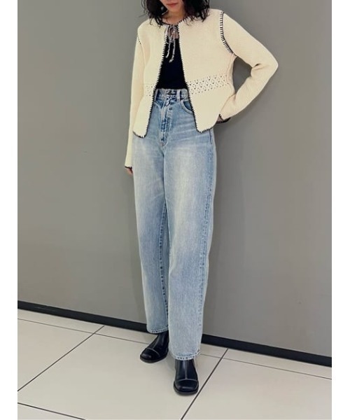 MOUSSY（マウジー）の「CROCHET KNIT ジャケット（その他アウター