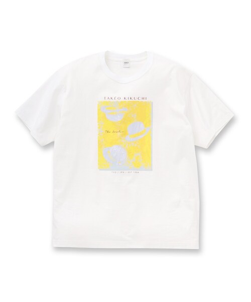 TAKEO KIKUCHI(タケオキクチ)の「◆【Sサイズ~】ボーラーハット プリント Tシャツ(Tシャツ/カットソー・メンズ・ブラック/ホワイト/サンドベージュ・01/02/03/04)」の13枚目の写真