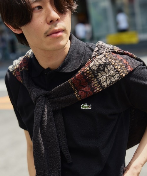 LACOSTE（ラコステ）の「LACOSTE / L1212 ポロシャツ 25SS  ｜ ギフト 定番  きれいめ カジュアル 通年  プレゼント オフィスカジュアル（ポロシャツ・メンズ・オフホワイト/ライトブラウン/ブラック/サックスブルー/ブルー系その他3/ホワイト/グリーン/レッド系その他/ブラウン系その他3/ネイビー/イエロー/ミント/オレンジ系その他/ライトブルー/オリーブ/ピンク/インディゴブルー・2/4/5/3）」の21枚目の写真