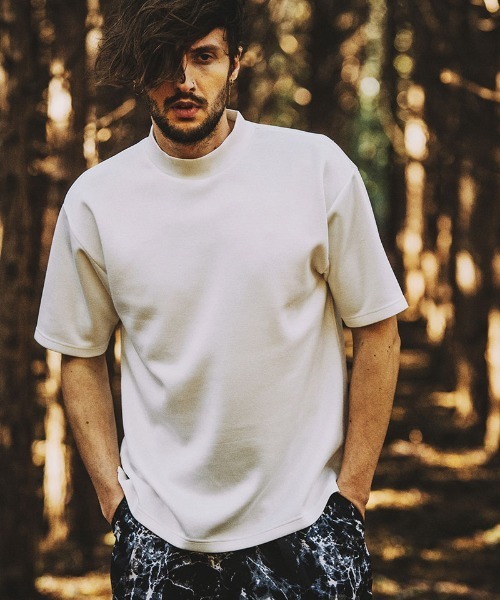 NO ID.（ノーアイディ）の「mt8382-ﾓｯｸﾈｯｸｽﾑｰｽT Tシャツ（Tシャツ/カットソー）」 - WEAR