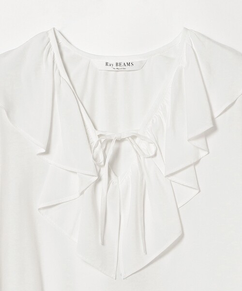 「Ray BEAMS」 長袖ブラウス ONE SIZE ホワイト レディース Ray BEAMS 「Ray BEAMS」 長袖ブラウス ONE SIZE ホワイト