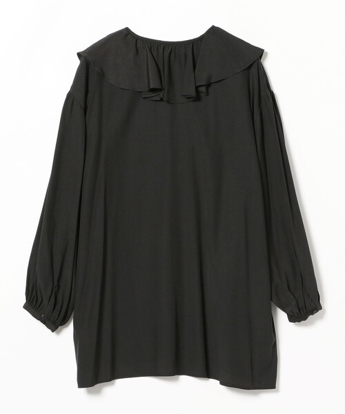 Ray BEAMS(レイビームス)の「Ray BEAMS / ラッフルカラー ロング ブラウス(シャツ/ブラウス・レディース・ホワイト/ブラック・ONE SIZE)」の21枚目の写真