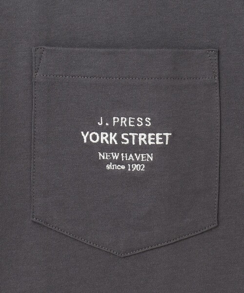 J.PRESS YORK STREET(ジェイプレスヨークストリート)の「【UNISEX】ワンポイントロゴTシャツ(Tシャツ/カットソー・メンズ・ホワイト系/グレー系/ネイビー系・SMALL/MEDIUM/LARGE)」の7枚目の写真