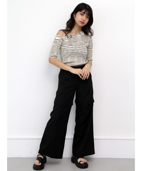 MURUA（ムルーア）の「アシメトングサンダル（サンダル・レディース・ブラック/その他1・22.5/24.5/23.5）」の8枚目の写真