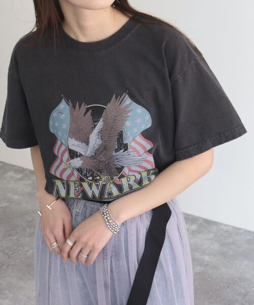 GOOD ROCK SPEED（グッドロックスピード）の「【WEB限定】【GOOD ROCK SPEED】イーグルTシャツ（Tシャツ/カットソー・レディース・ブラック/チャコールグレー・FREE）」の19枚目の写真