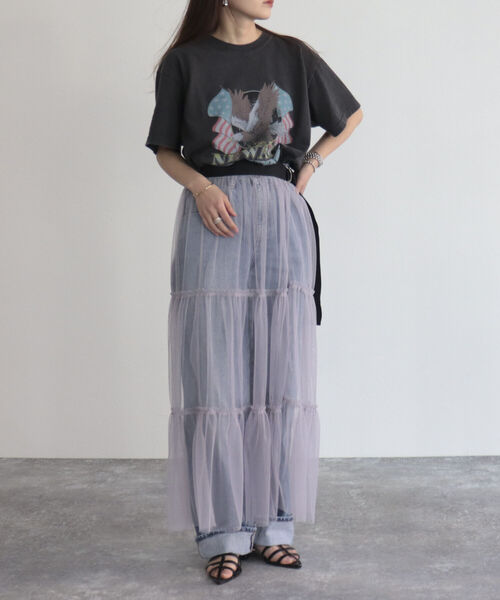 GOOD ROCK SPEED（グッドロックスピード）の「【WEB限定】【GOOD ROCK SPEED】イーグルTシャツ（Tシャツ/カットソー・レディース・ブラック/チャコールグレー・FREE）」の20枚目の写真