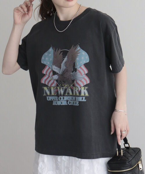 GOOD ROCK SPEED（グッドロックスピード）の「【WEB限定】【GOOD ROCK SPEED】イーグルTシャツ（Tシャツ/カットソー・レディース・ブラック/チャコールグレー・FREE）」の12枚目の写真