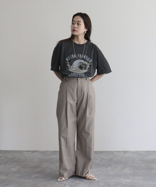 GOOD ROCK SPEED（グッドロックスピード）の「【WEB限定】【GOOD ROCK SPEED】イーグルTシャツ（Tシャツ/カットソー・レディース・ブラック/チャコールグレー・FREE）」の17枚目の写真