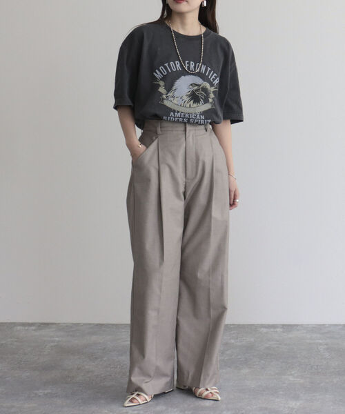 GOOD ROCK SPEED（グッドロックスピード）の「【WEB限定】【GOOD ROCK SPEED】イーグルTシャツ（Tシャツ/カットソー・レディース・ブラック/チャコールグレー・FREE）」の22枚目の写真